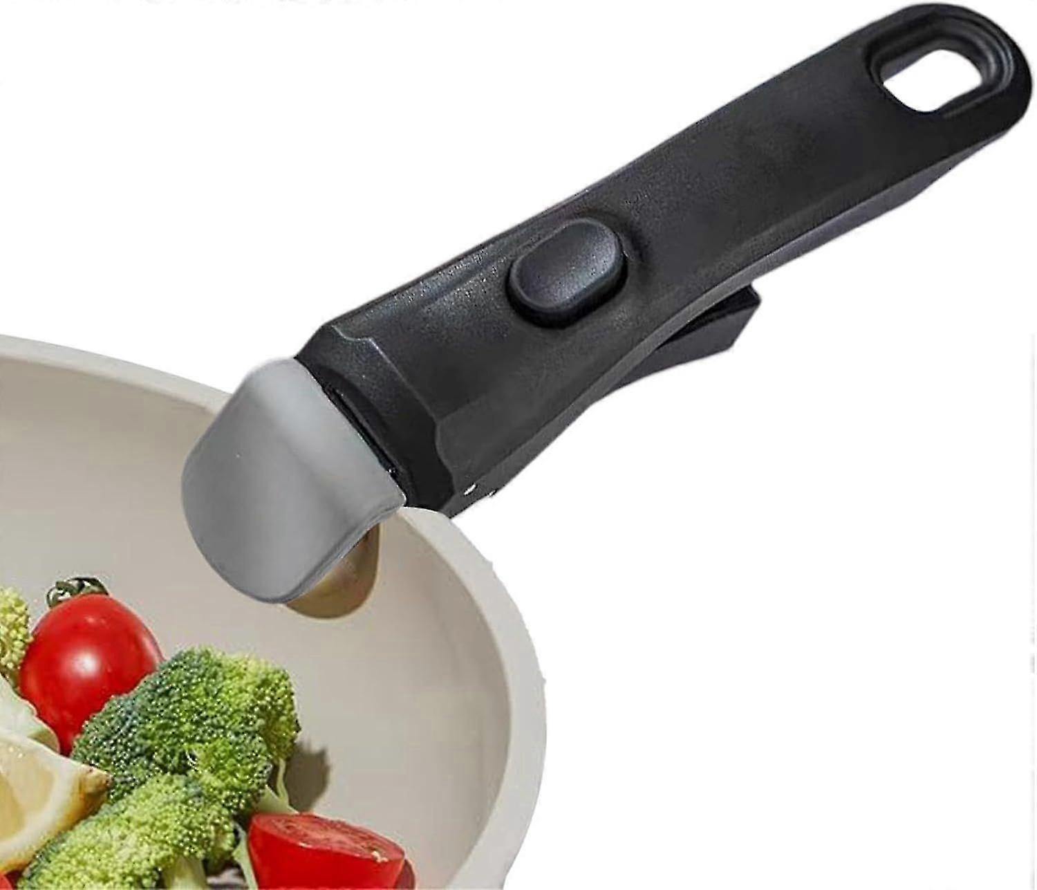 Çıkarılabilir tencere sapı - kızartma tavası ve tencere için ergonomik yedek tutamak, tencere için çıkarılabilir tutamaklar, ısıya dayanıklı, kaymaz