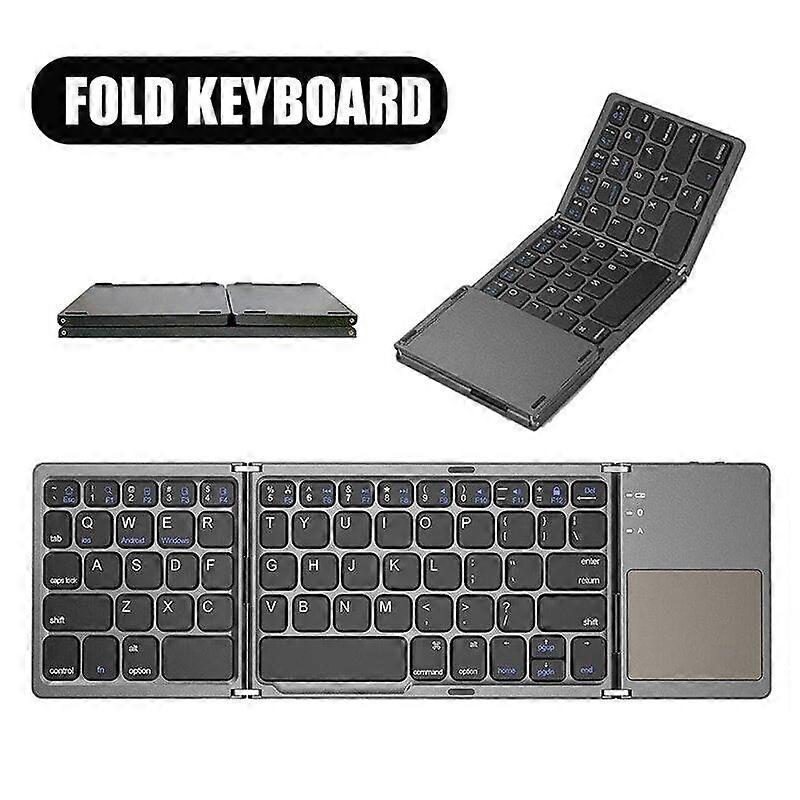 Wireless Foldable iPad Bluetooth Keyboard PC Laptop keyboard Touchpad For iPhone