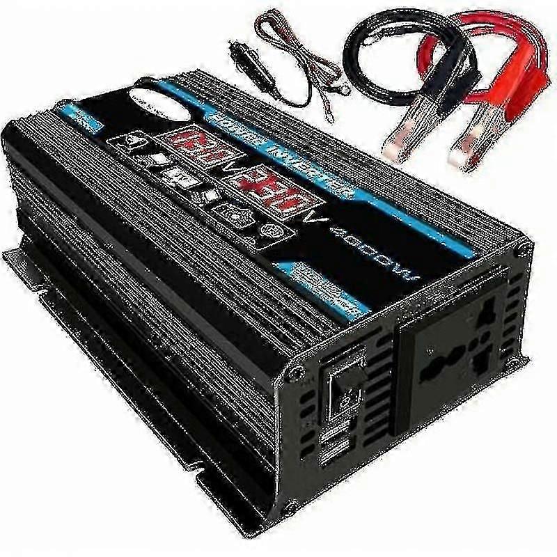 4000W Pure Sine Wave Power Inverter 12V to 220V with Transformer & EU Plug