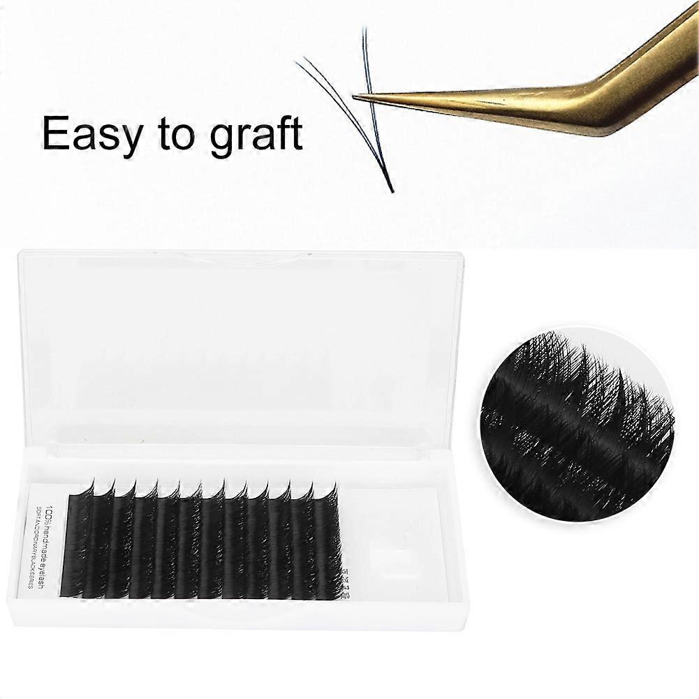 0.05mm Dense V-Shaped False Eyelashes C Curve 11mm, 12 Rows
