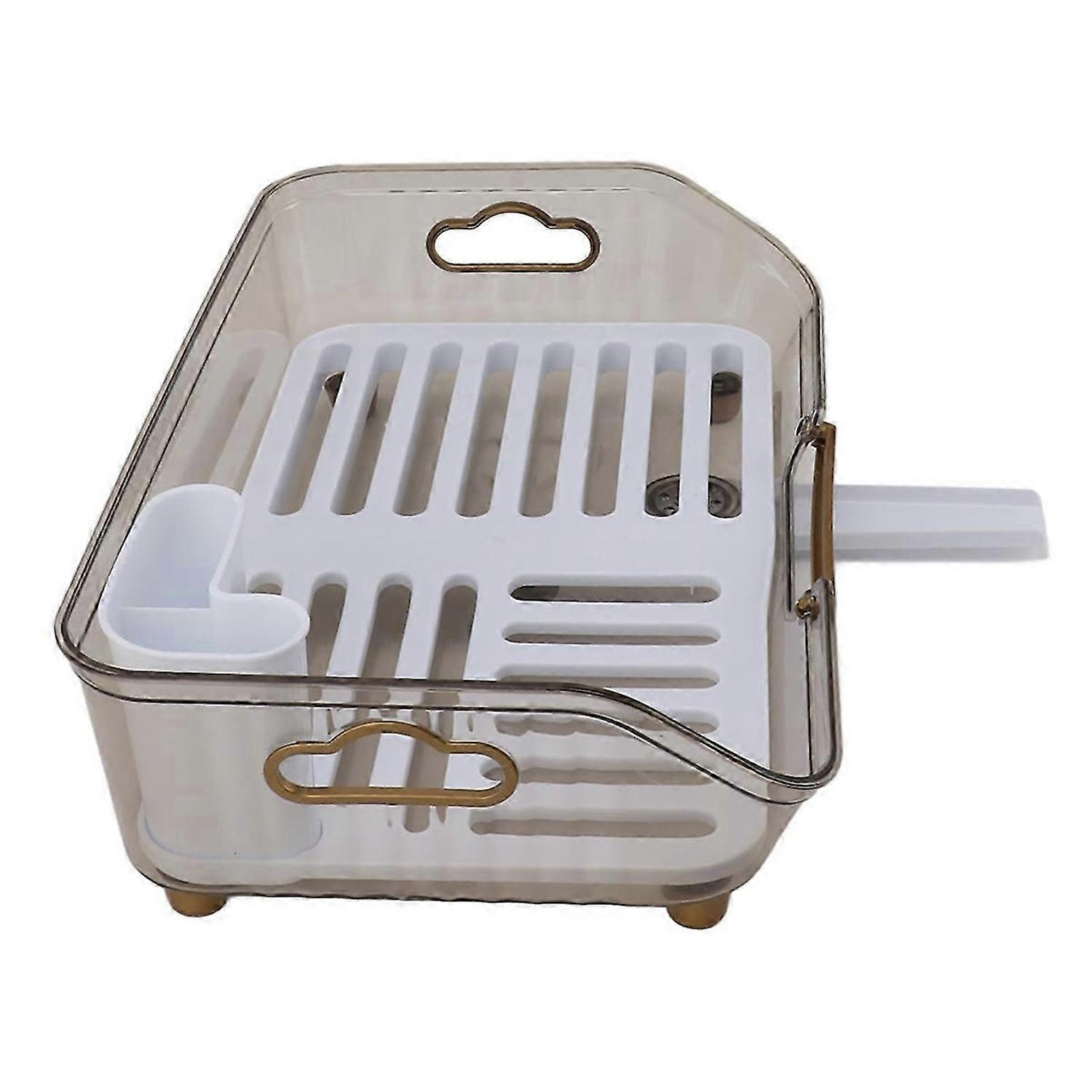 Multifunctional Dish Drying Rack,Household Kitchen Tableware Storage Rack,Space-Saving PP Drainer fo