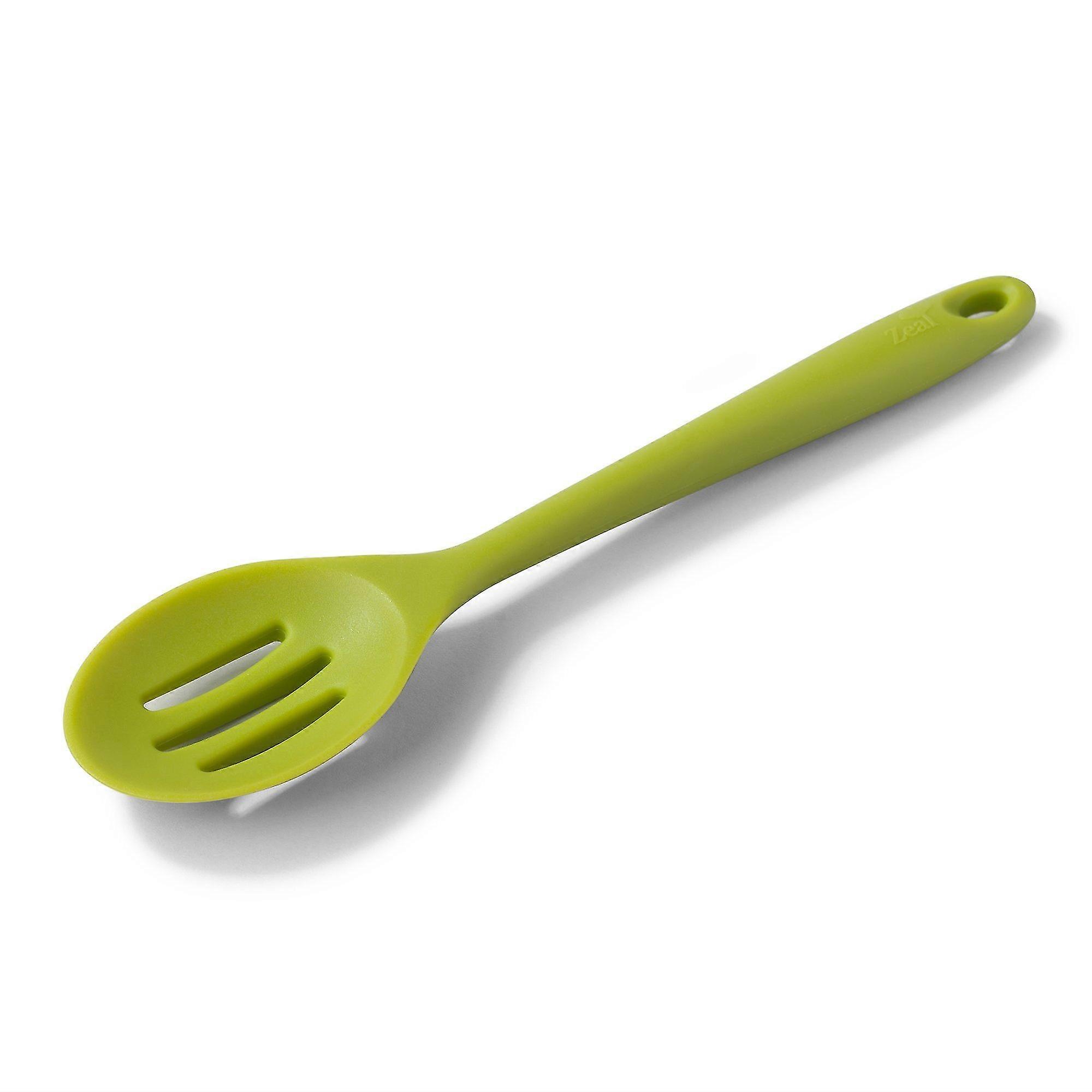 Non-Scratch Slotted Spoon - 28cm Heat-Resistant Silicone Kitchen Tool 2025