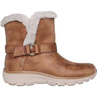 Skechers Easy Going Dreamers Move Textile Women's Chestnut Winter Ankle Boots