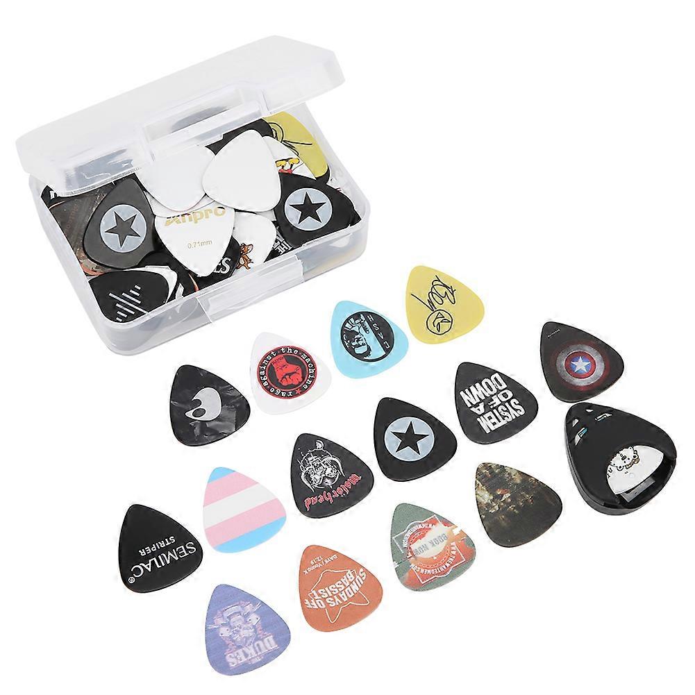 Ensemble de 100 médiators pour guitare, accessoires pour instruments de musique en celluloïd