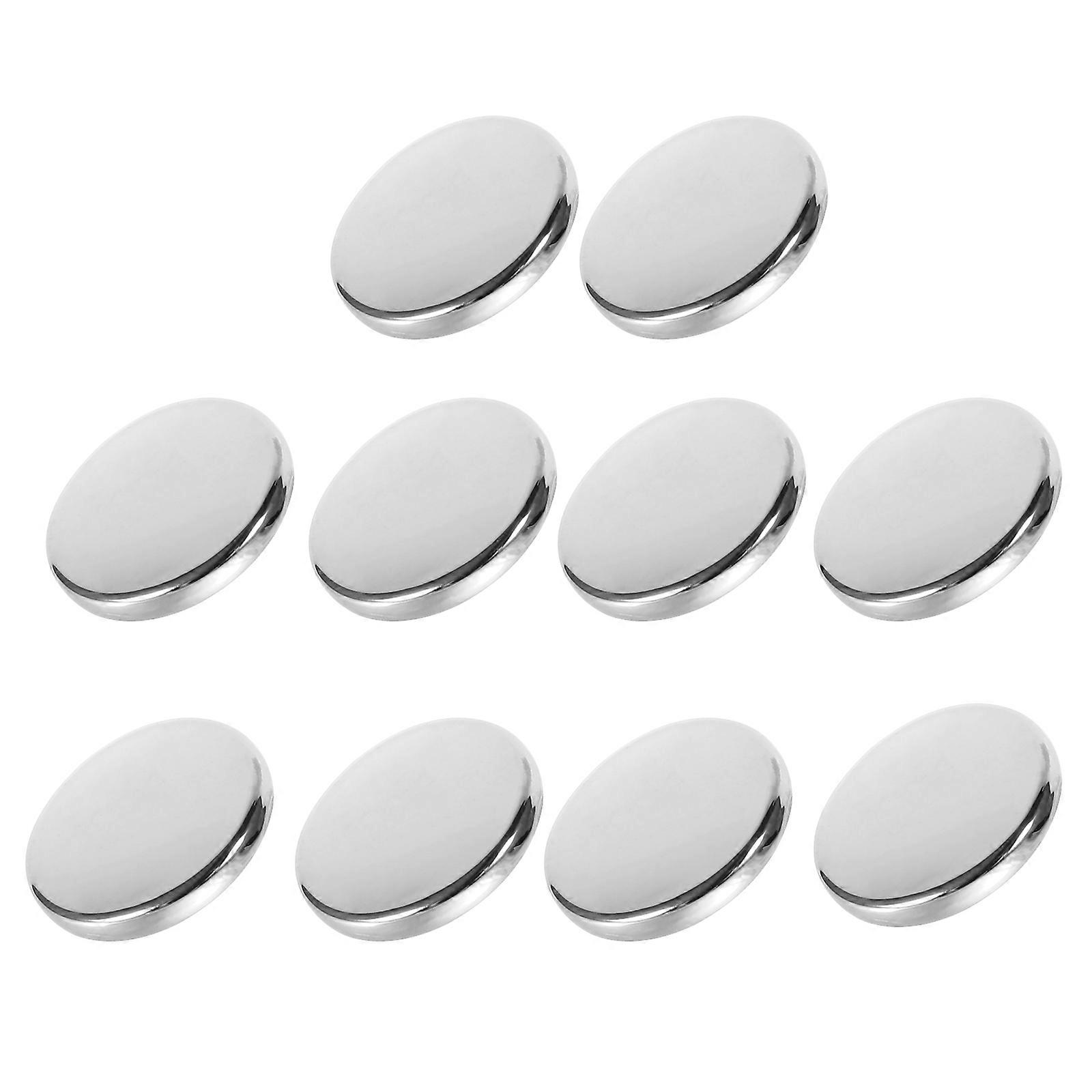 Multipurpose Silver Alloy Buttons for Durable Sewing 20Pcs Fasteners