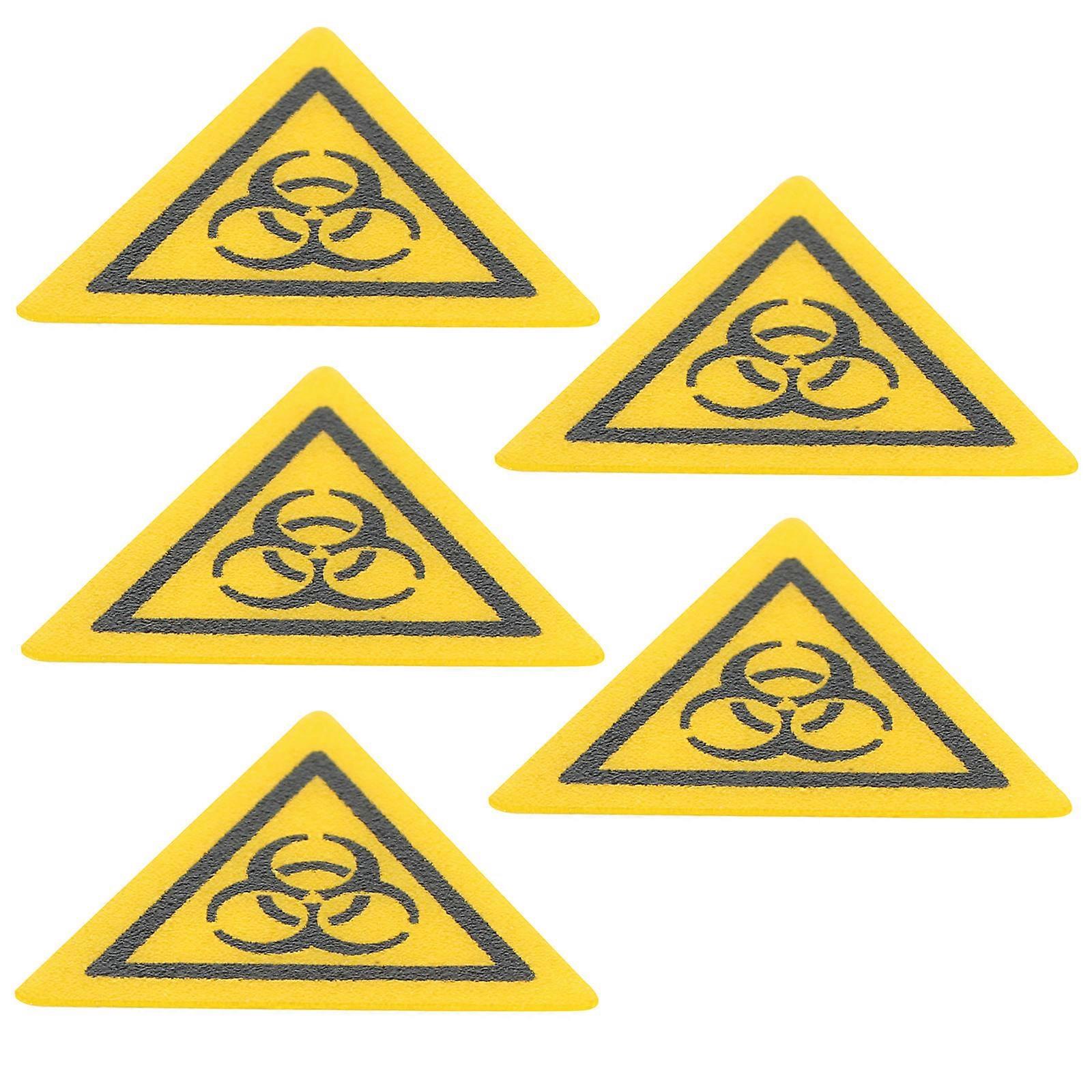 Warning Sticker for Laboratory for Warning 5Pcs Biological Infection Decals