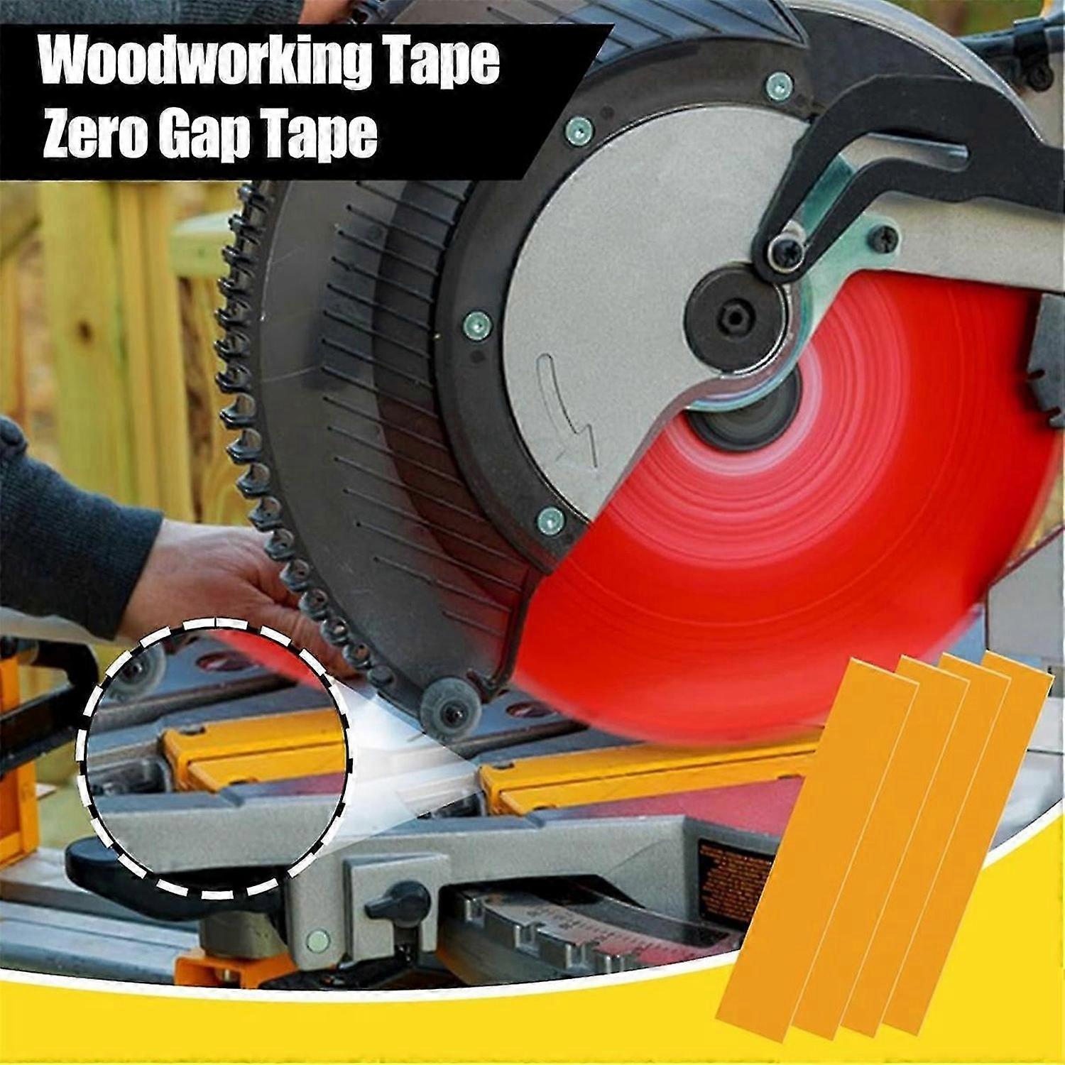 12pcs Zero GapWoodworking Tape,for More Accurate Cuts on Miter Saw, Zero Clearance Insert for Positi