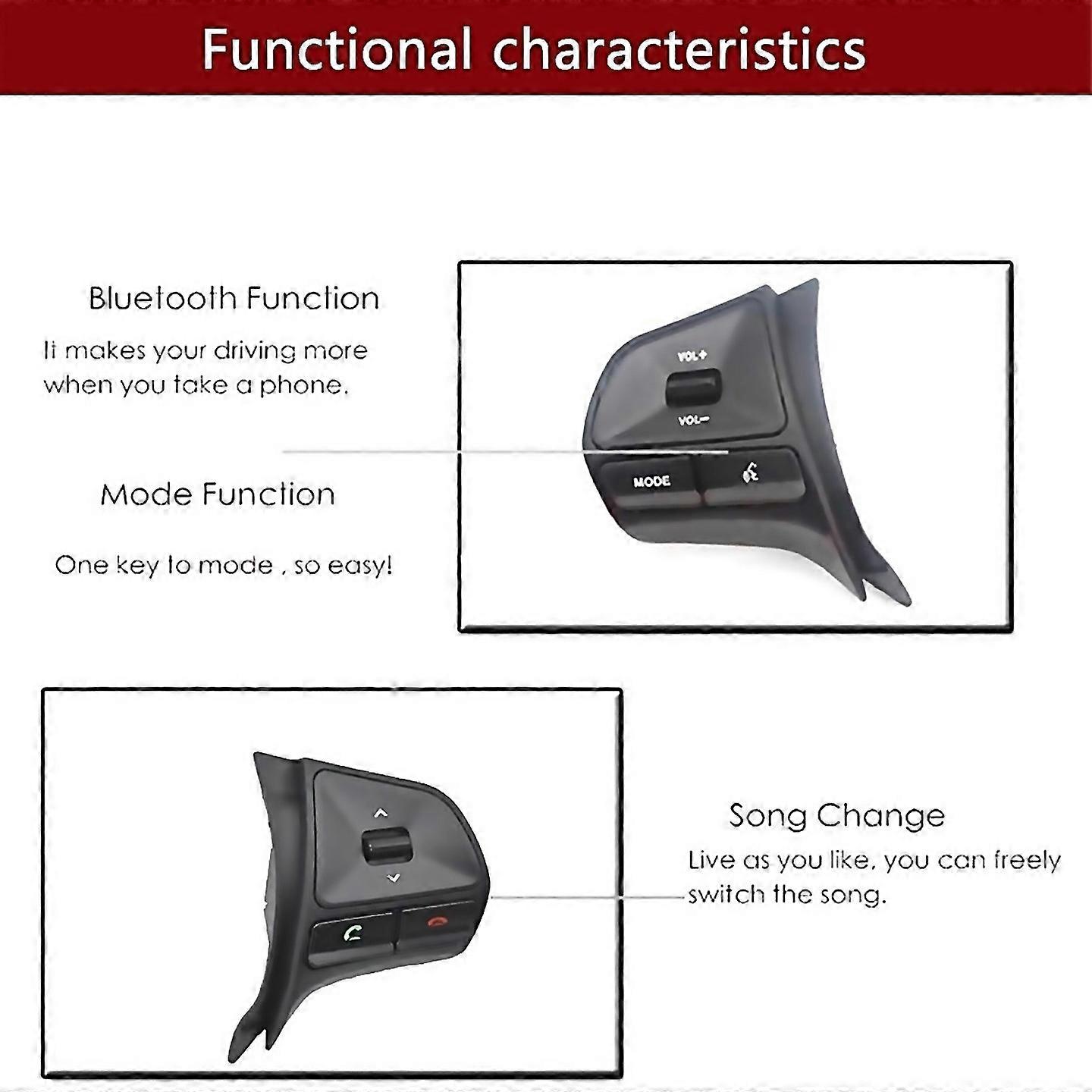 For Volume Adjustment Button Cruise Control Switch For 5doors