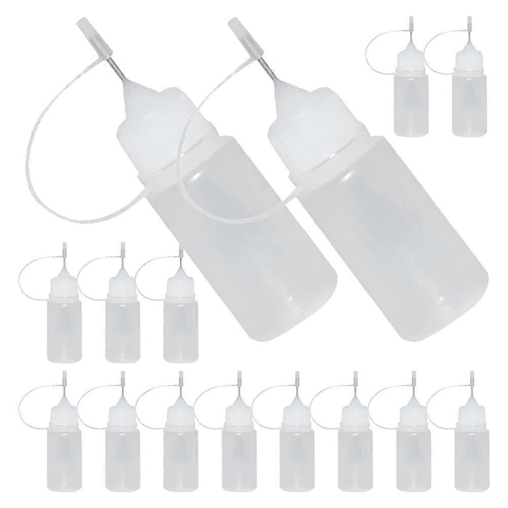 Glue Bottle Precision Applicator for Glue 15Pcs White Plastic Set