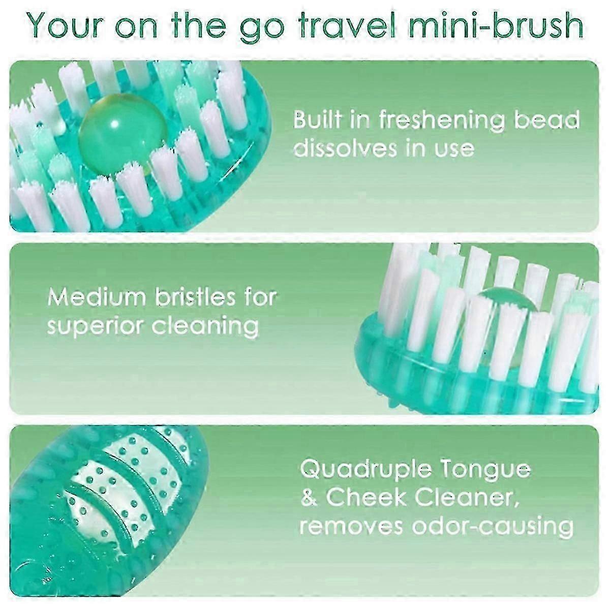 40 Pack Disposable Mini Travel Toothbrushes - 5 in 1 Function