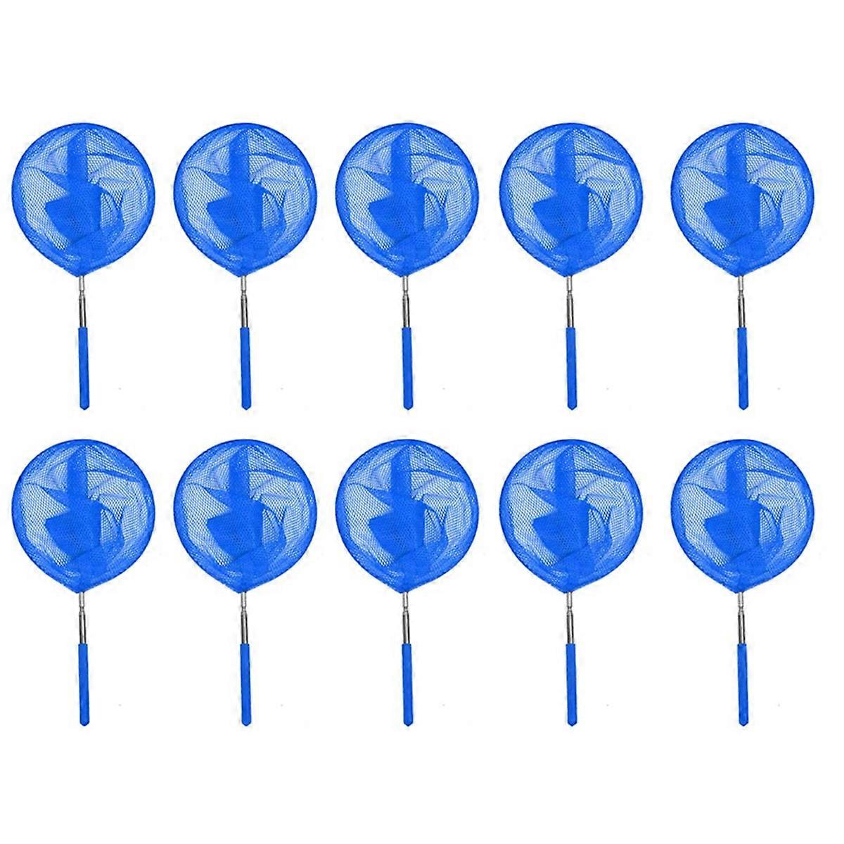 10PCS Pool Skimmer Net,Swimming Pools Cleaning Net with Extendable Telescopic Pole for Tubs Spa Fish