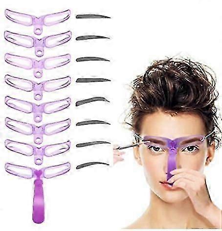 Eyebrow Stencils, Eyebrow Template, 8 Styles Reusable Eyebrow Stencil