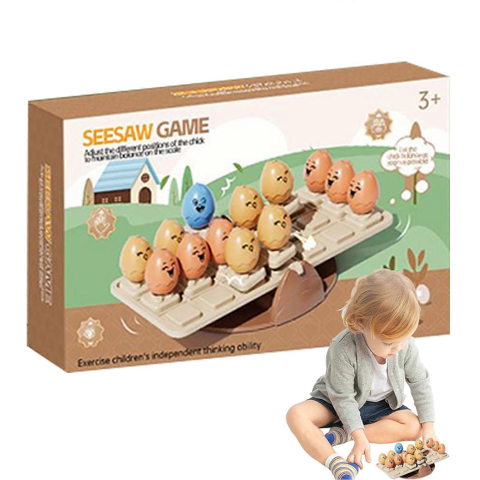 Balancing Game Seesaw With Chicken Design Sensory Puzzle Activity Preschool Playground Classroom Kindergarten Birthday
