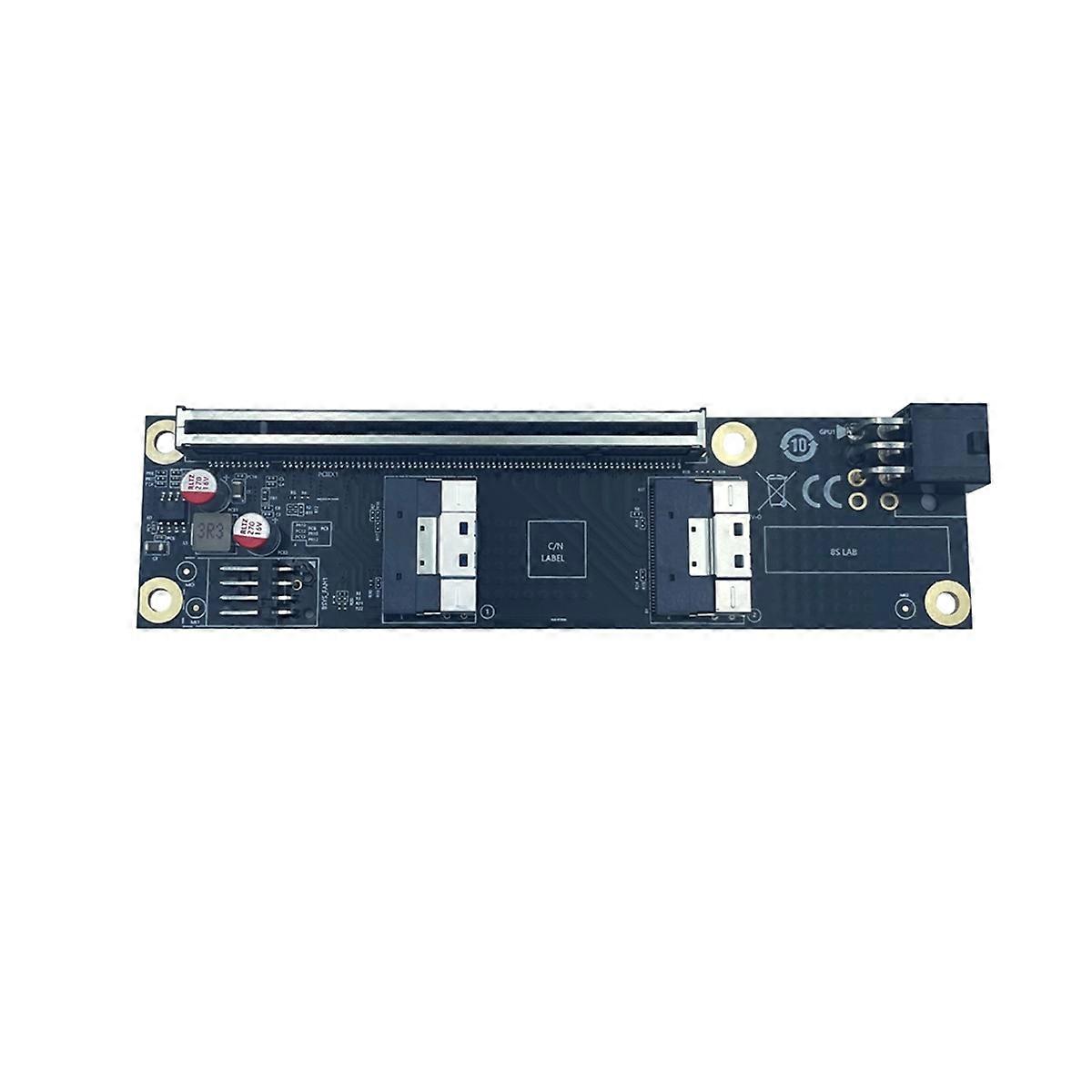 2 Port PCI-E 4.0 X16 to SlimSAS SFF-8654 Adapter Card GEN4 SFF-8654-8i SFF8654 Riser Card for Graphics Video Card GPU