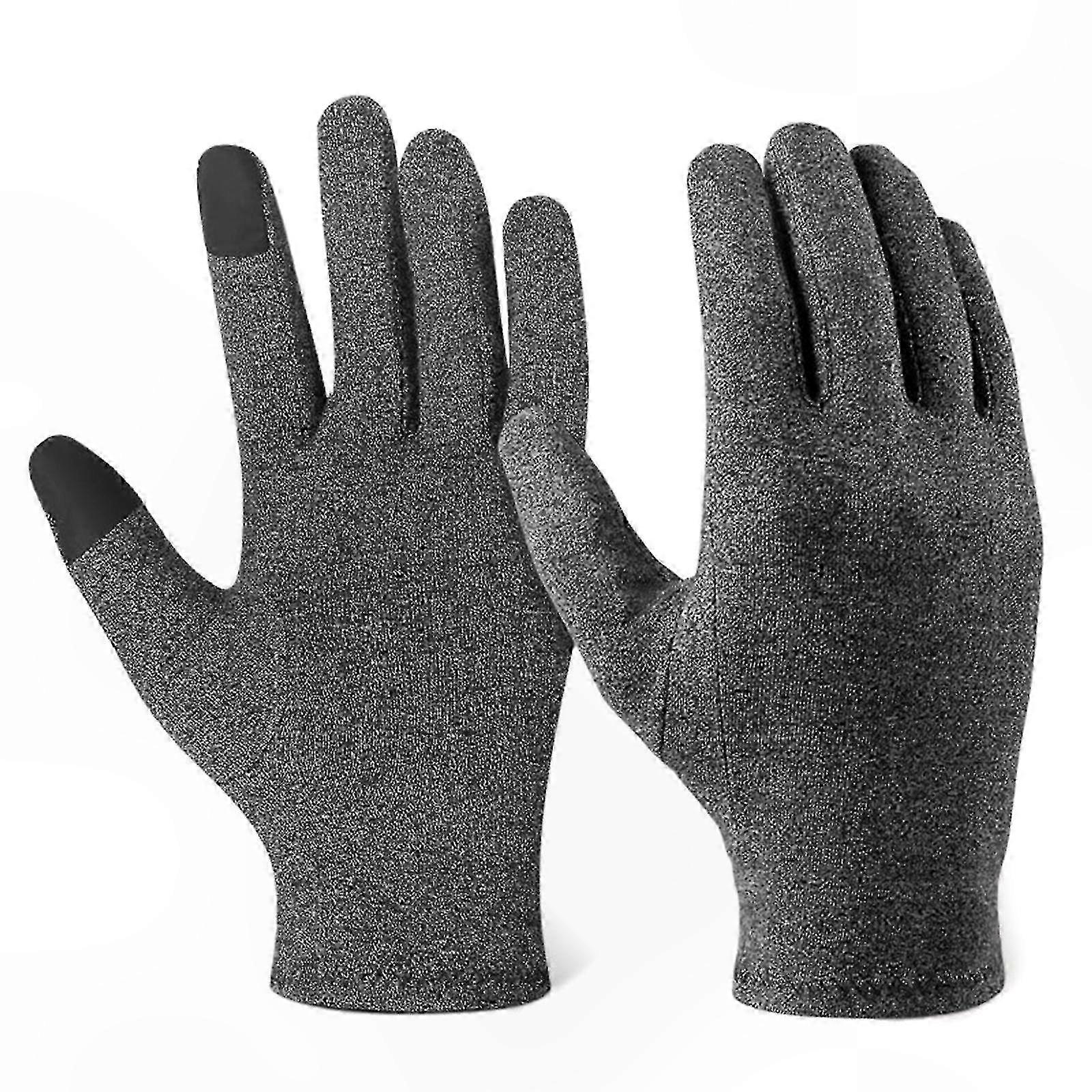 Compression Gloves for Arthritis, Carpal Tunnel Support, Touchscreen Compatible, Warm Full Finger Design, Multiple Sizes
