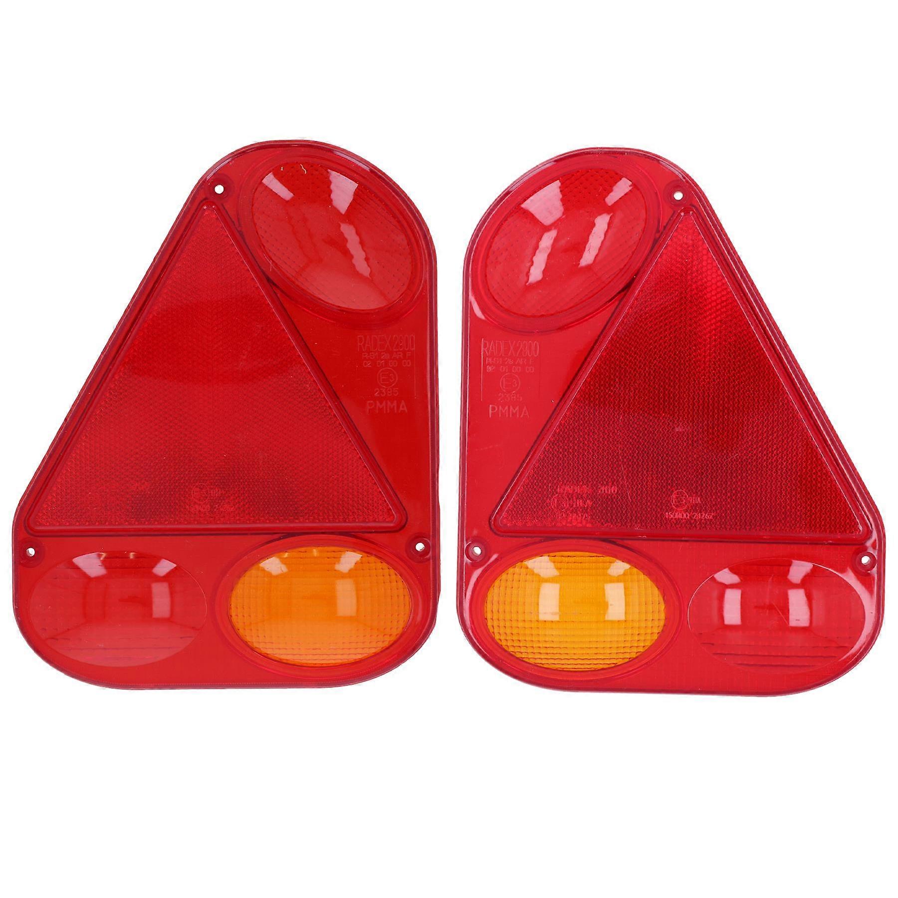 Trailer Light Lens Radex Replacement Left & Right Lenses TR216_217