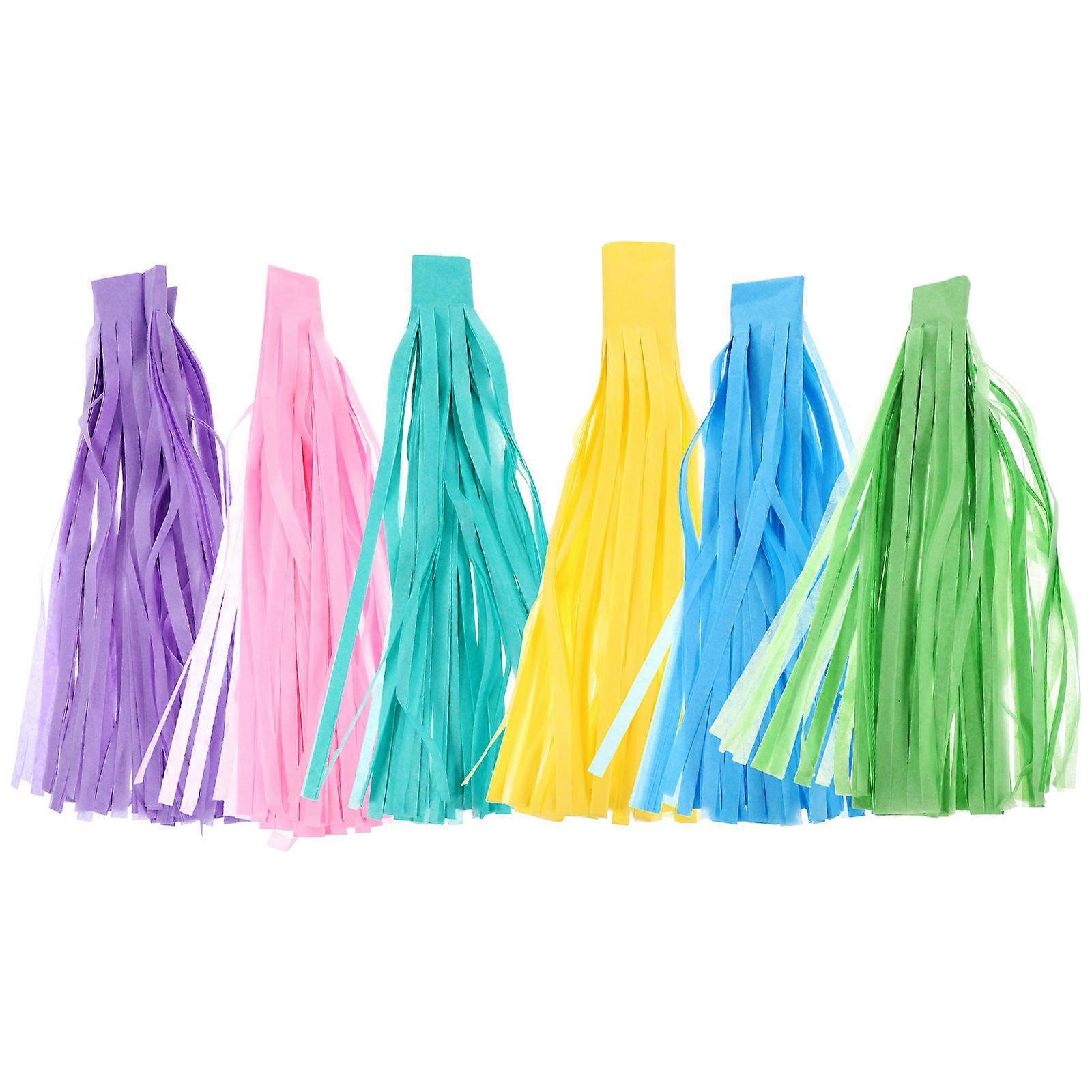Assorted Paper Tassel Garland Banner for Decor 12Sets Party Ornament