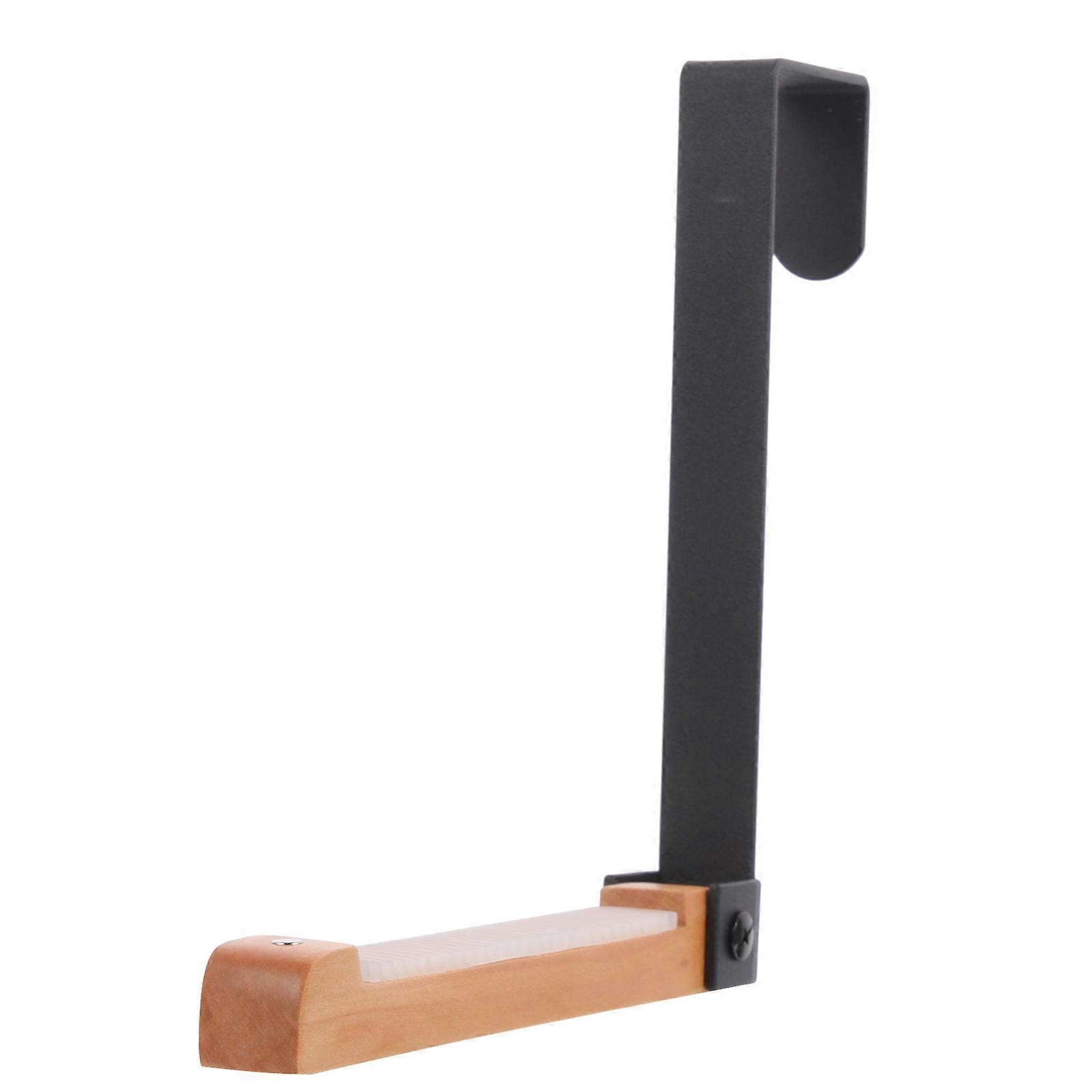 Black Over Door Hook Iron Door Back Organizer for Storage 2Pcs Easy Use