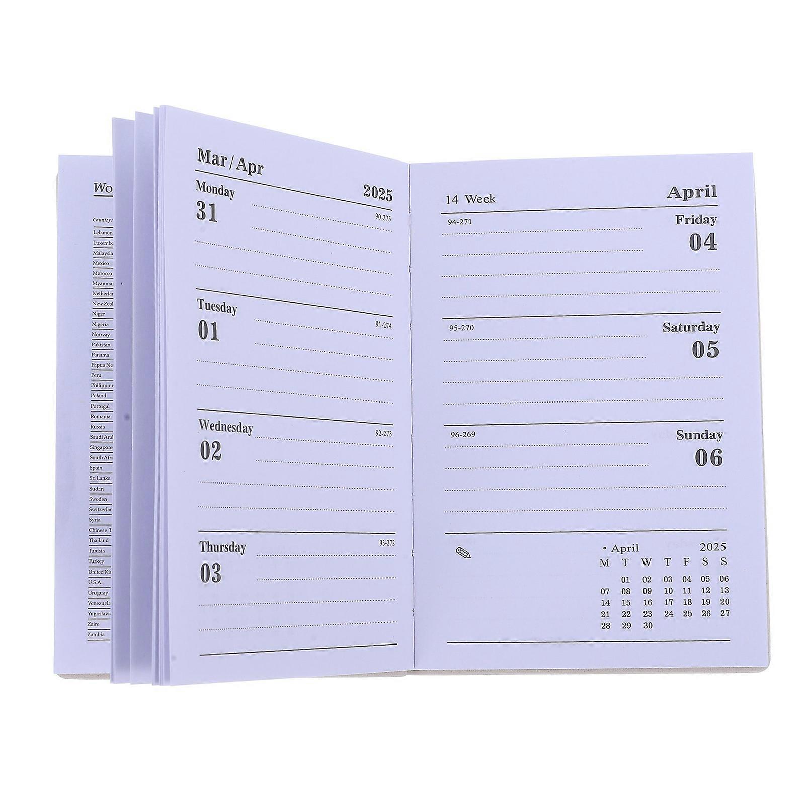 Daily Planner Notepad for Writing 4Pcs Mini Office Agenda Planner Notebook