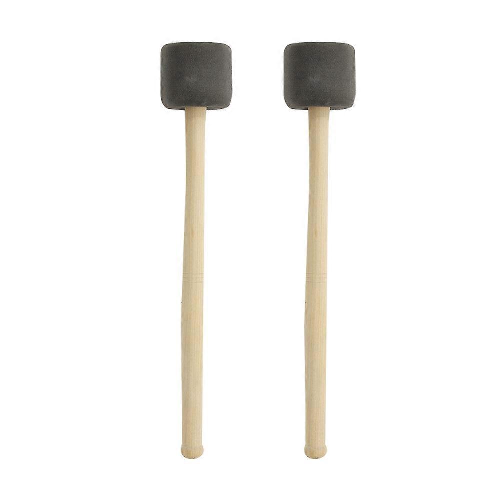 Bass Drum Stick with Wood Handle for Percussion 4Pcs Beige Set
