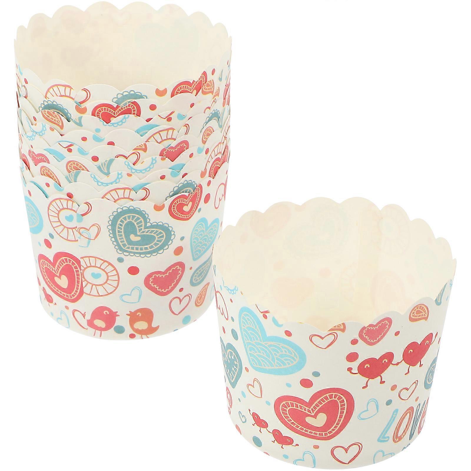 Disposable Cupcake Wrappers Baking Cupcake Liners 100Pcs Household Use