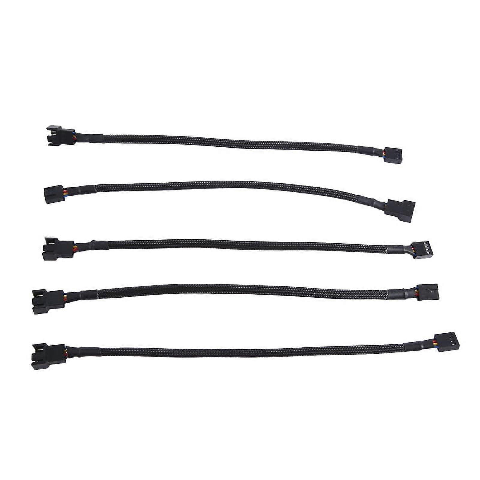 PWM Extension Cable-11.8 Inch for ATX Case 3 Pin & 4 Pin Cooling Fans