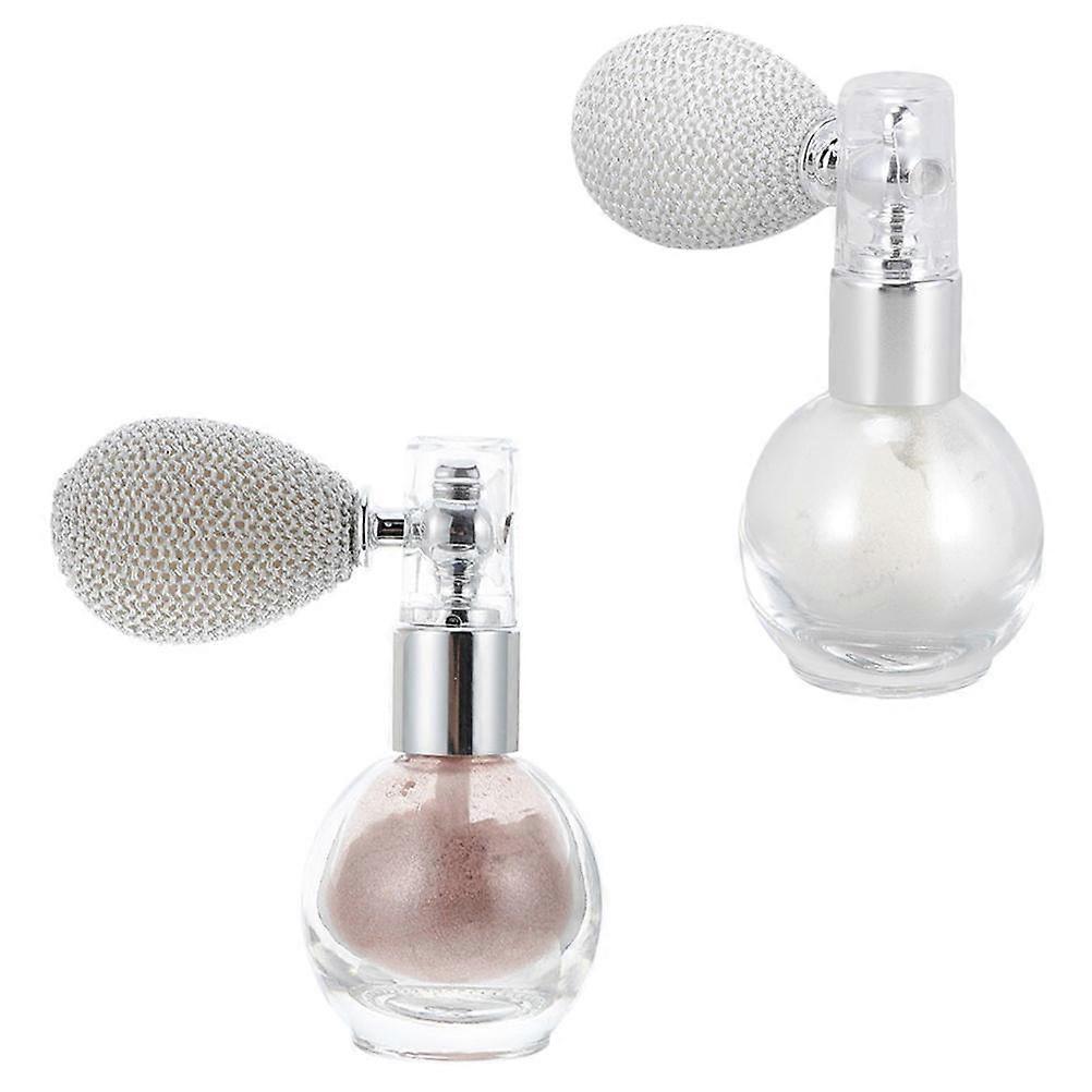 Highlighter Powder Spray Tool for Makeup Use 4Pcs Bottle Set