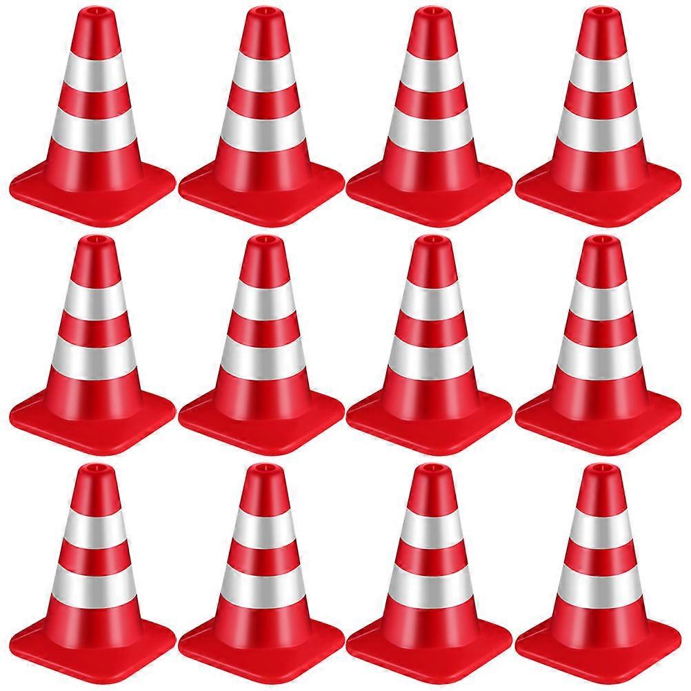 Traffic Cones Toy for Kids Durable Plastic Traffic Cones 24Pcs Set