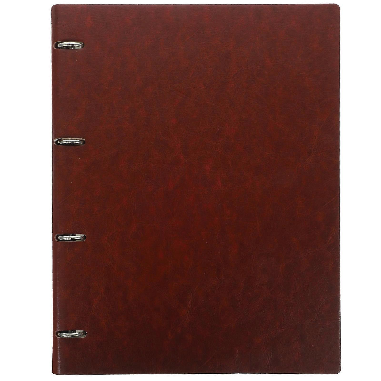 Men's Cover Binder Notebook 2Pcs For Note Taking Featuring Rectangular Design For Office School