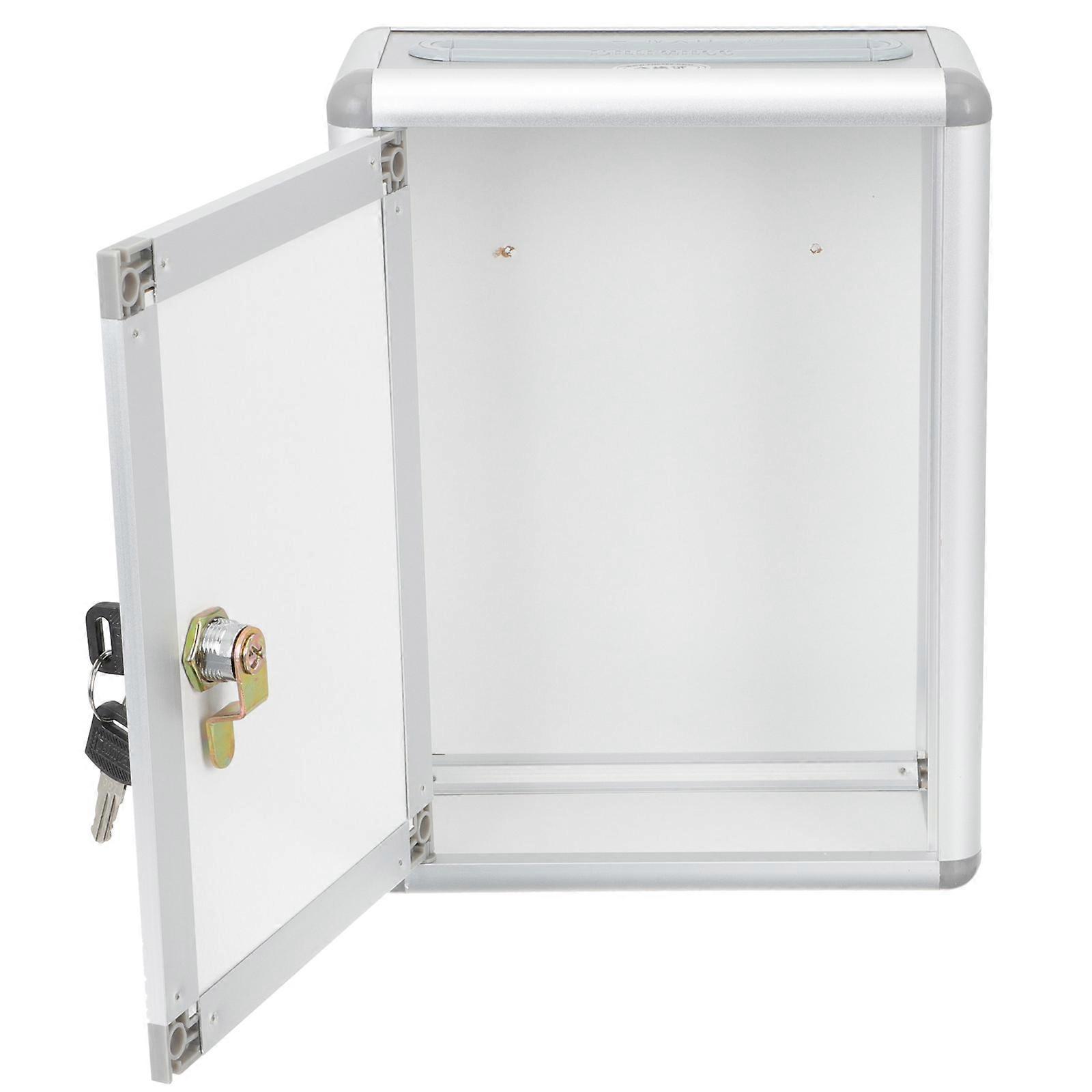 Vintage White Wall Mount Mailbox Letter Box for Storage 2Pcs