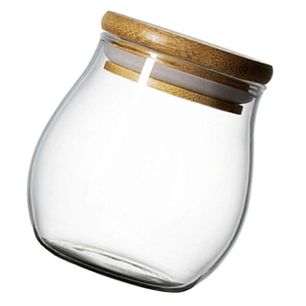 Glass Tea Canister for Storage Use 3Pcs Transparent Tea Jars