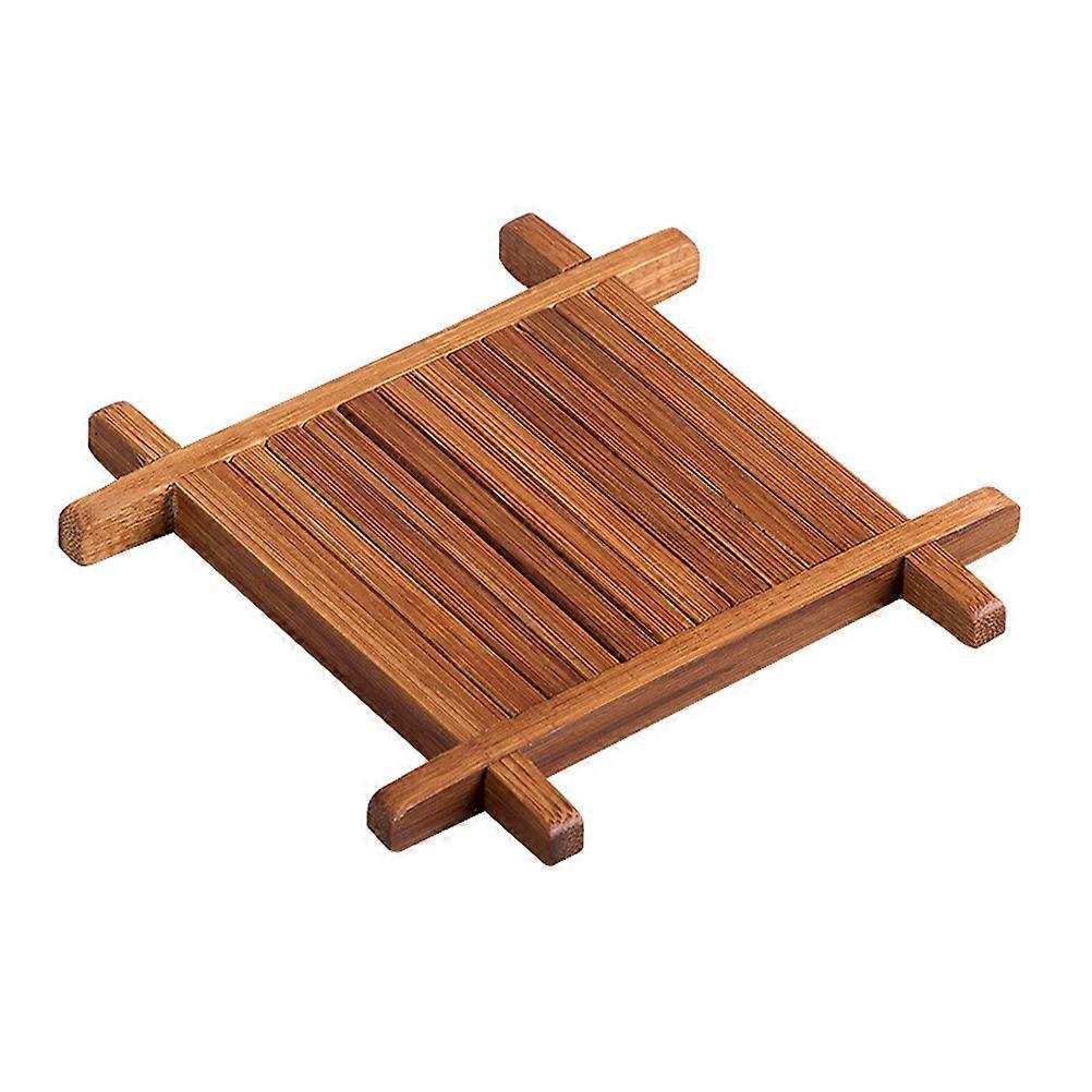 Dish Placemat Bamboo Square for Table Protection 2Pcs Included