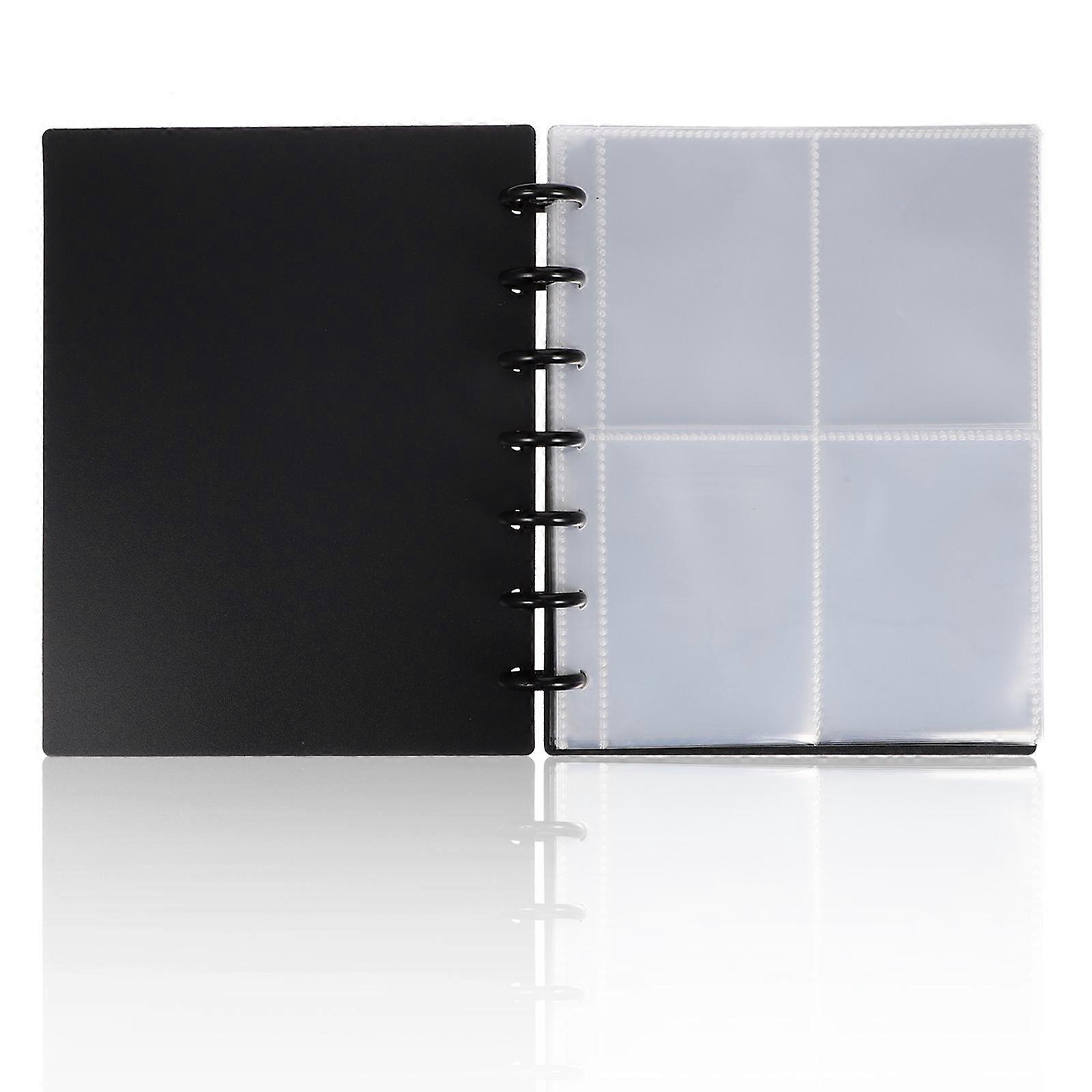 Small Photo Book Postcard Storage Black 19.3X15.6CM Rectangular Shape For Daily Use And