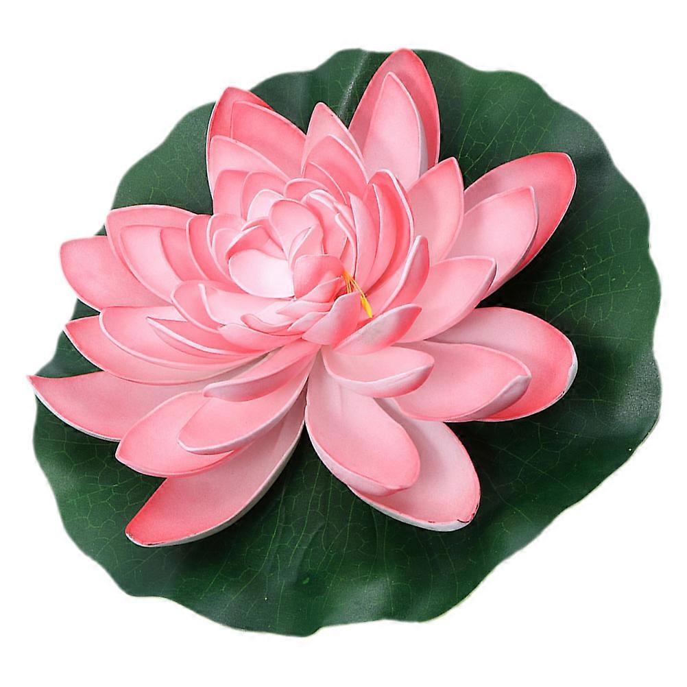 Floating Lotus Model 4Pcs Artificial Pond Plants For Garden Home Decor In Pink Color Perfect For Pool Decoration