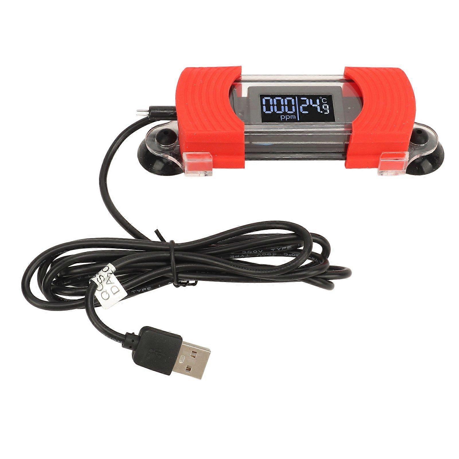 Aquarium Digital Thermometer with TDS Water Quality Detection High Real Time Detection Waterproof Fish Tank Thermometer