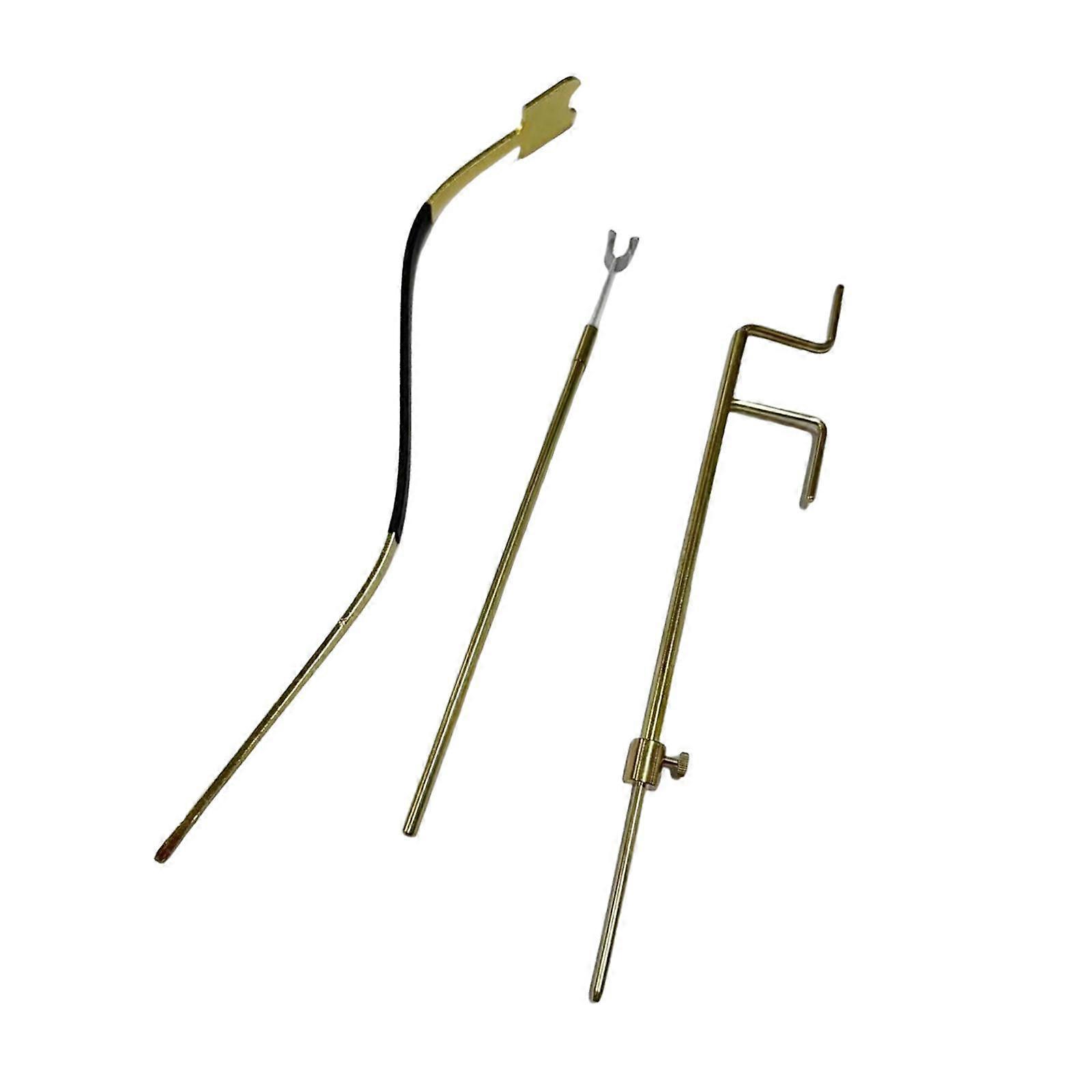 3 Pieces Cello for Luthier Tools Cello Sound Post Tool for DIY Pianists Cellists bent