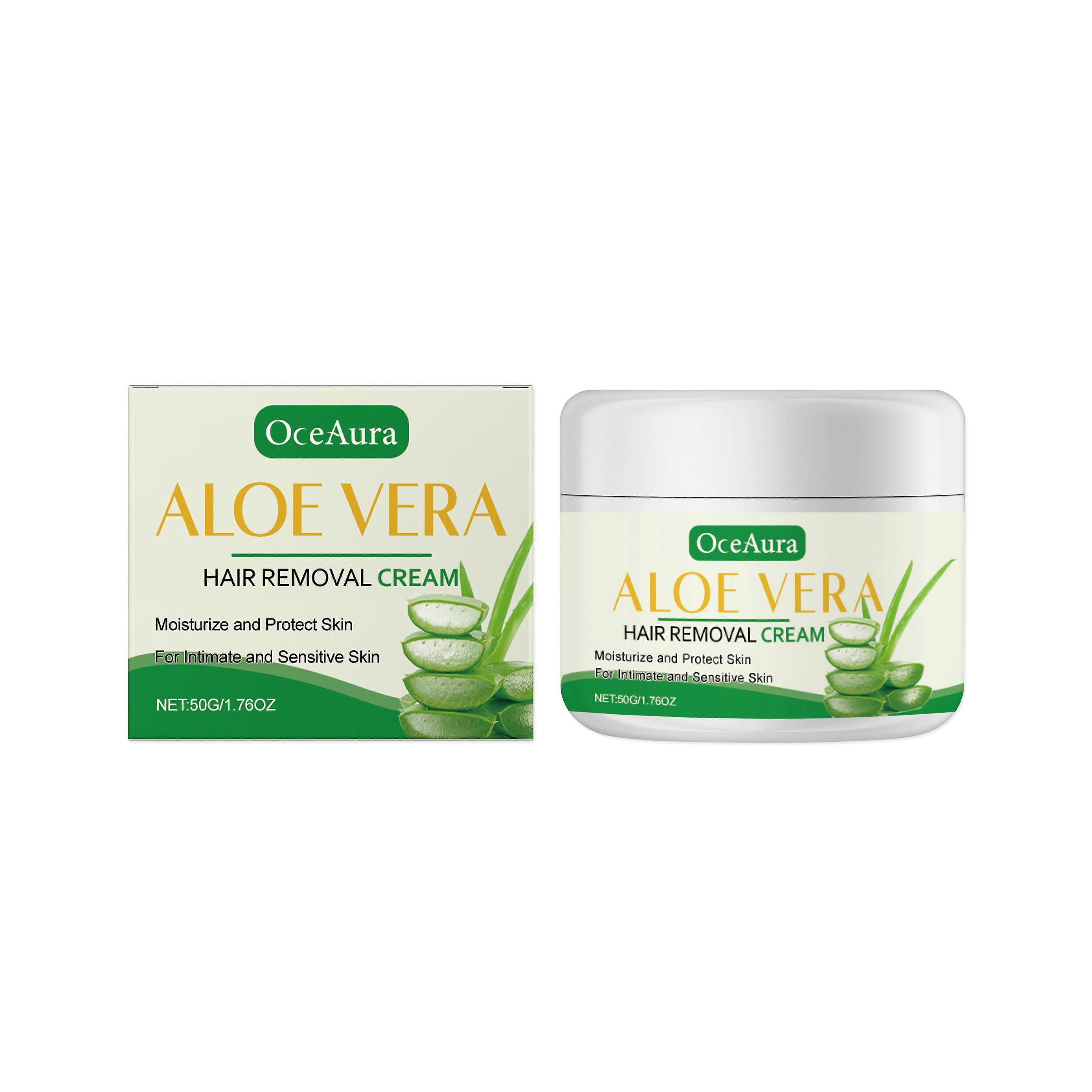 OceAura Aloe Vera Moisturizing Hair Removal Cream, Body Moisturizing Smooth Non-Irritating Mild Hair Removal Cream