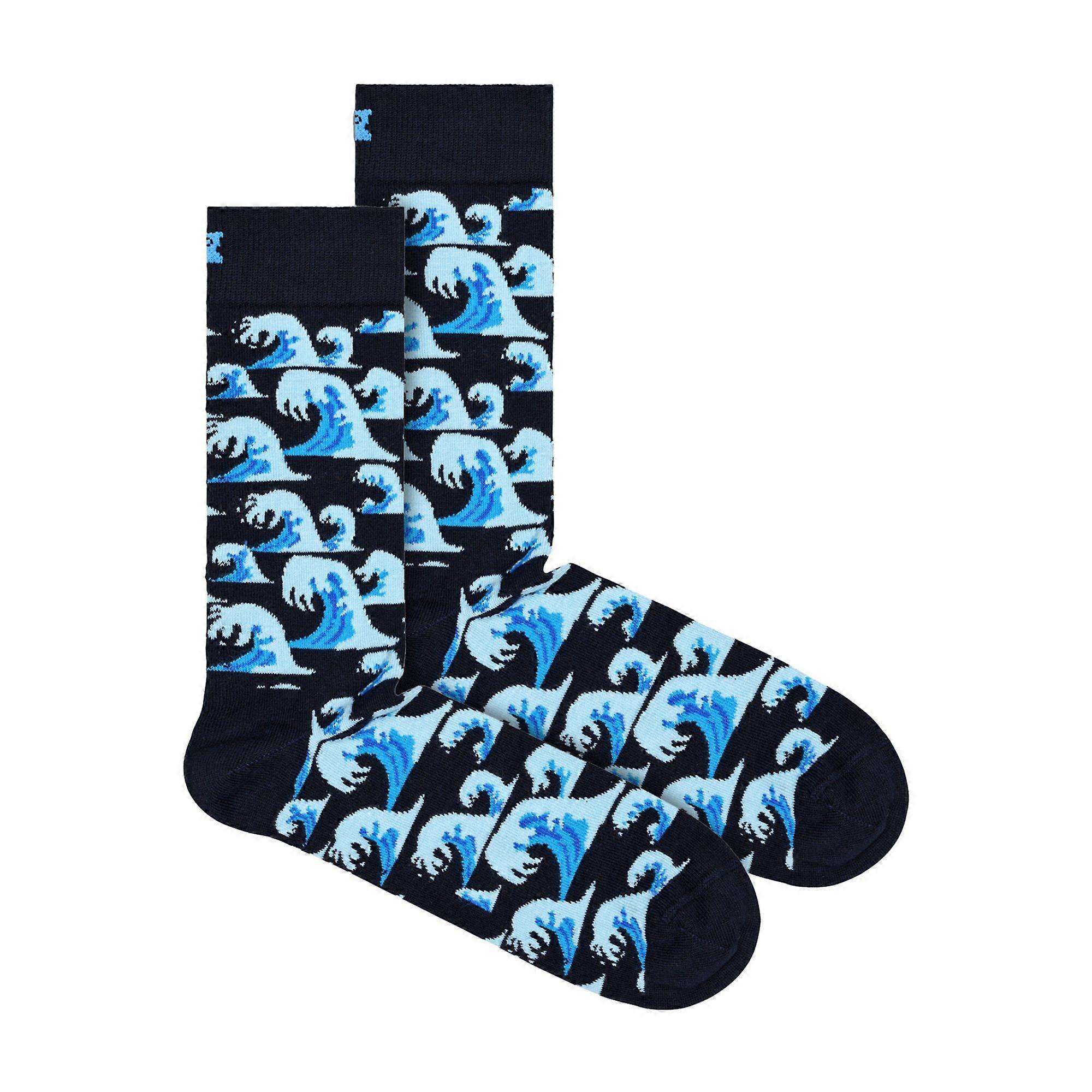 Happy Socks - Novelty Waves Pattern Unisex Socks