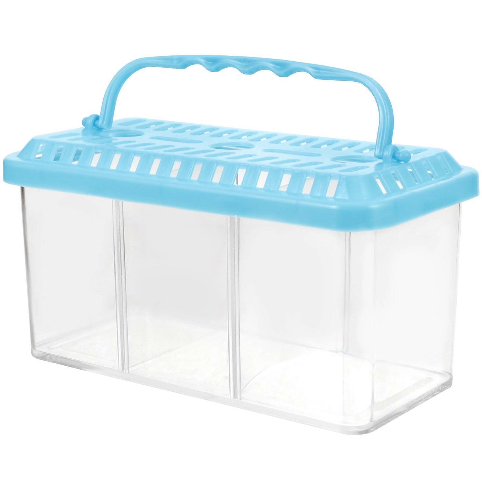 Isolation Tank for Betta Fish Breeding Box Aquarium Equipment Sky-Blue Plastic Function 1Set