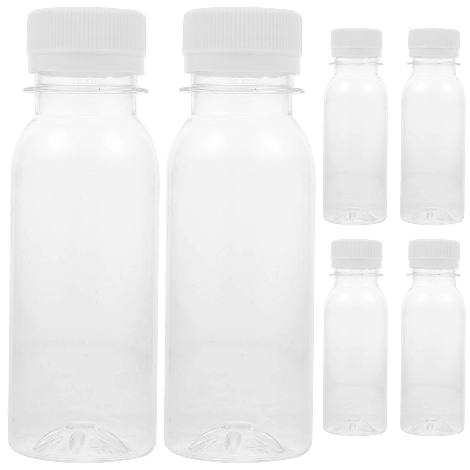 Reusable Transparent Milk Bottles 18 Pcs Simple Design Storage Bottles Suitable For Travel Liquids Beverages And Juices