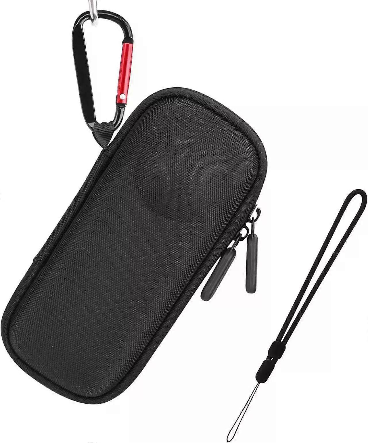 Portable Small Case for Insta360 X4 X5 (for Original Lens Cap), Carrying Storage Bag Protective Cover Hard Shell Travel Protector with Wrist Strap Car