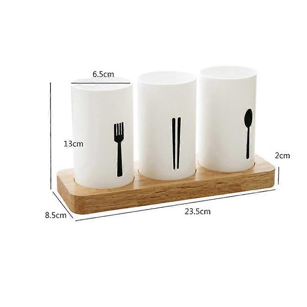Organizer With Wood Base For Countertop Accessories Suitable For Daily Use 1Pcs