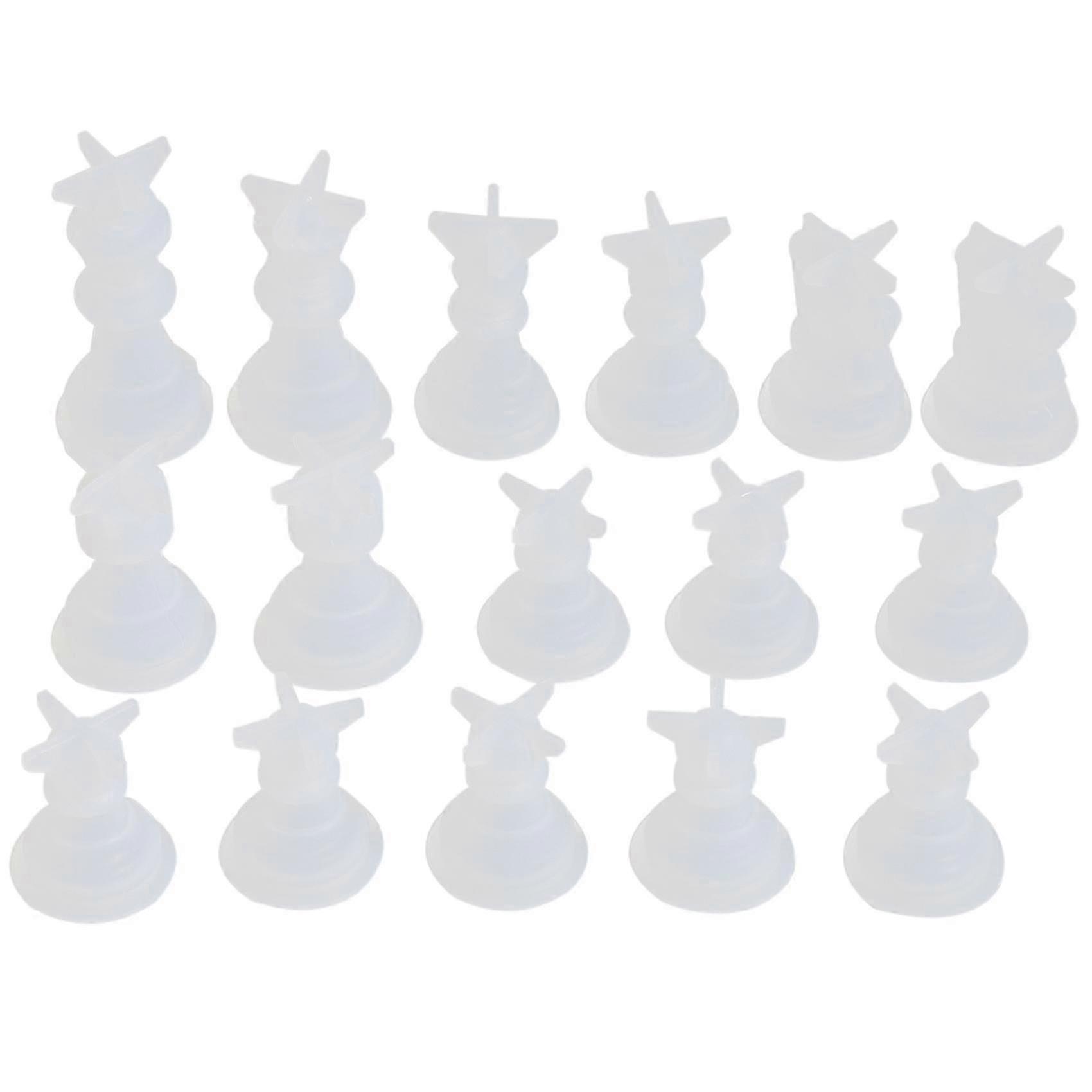 Resin Silicone Chess Mold Set, DIY Craft Supplies for Making Chess Pieces