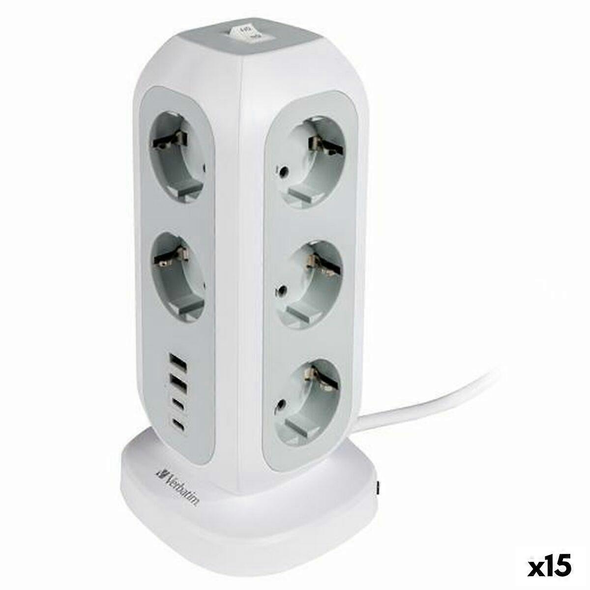 Circuit board Verbatim White (2 m) (15 Units)