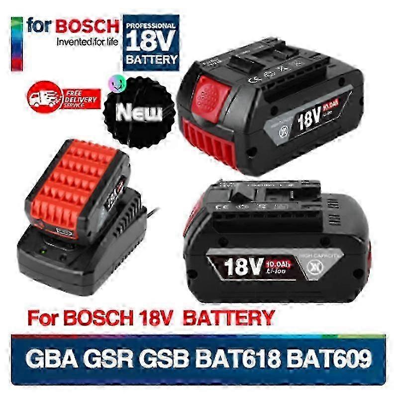 Replacement Of Bosch Backup Power Tool 18V 10A Lithium-Ion Rechargeable Battery Gsr Bat618bat610 miao7