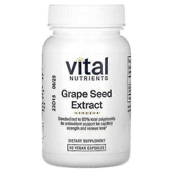 Vital Nutrients, Grape Seed Extract, 90 Vegan Capsules (100 mg per Capsule)