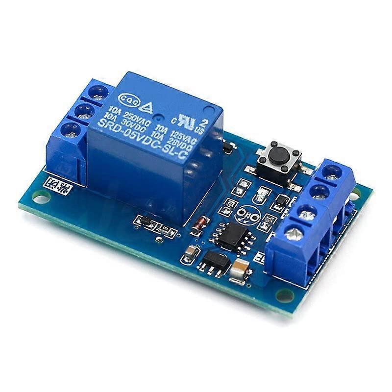 Bistable Relay Module 5V/12V OneKey Single Button StartStop Car Modification SelfLocking 1 Piece