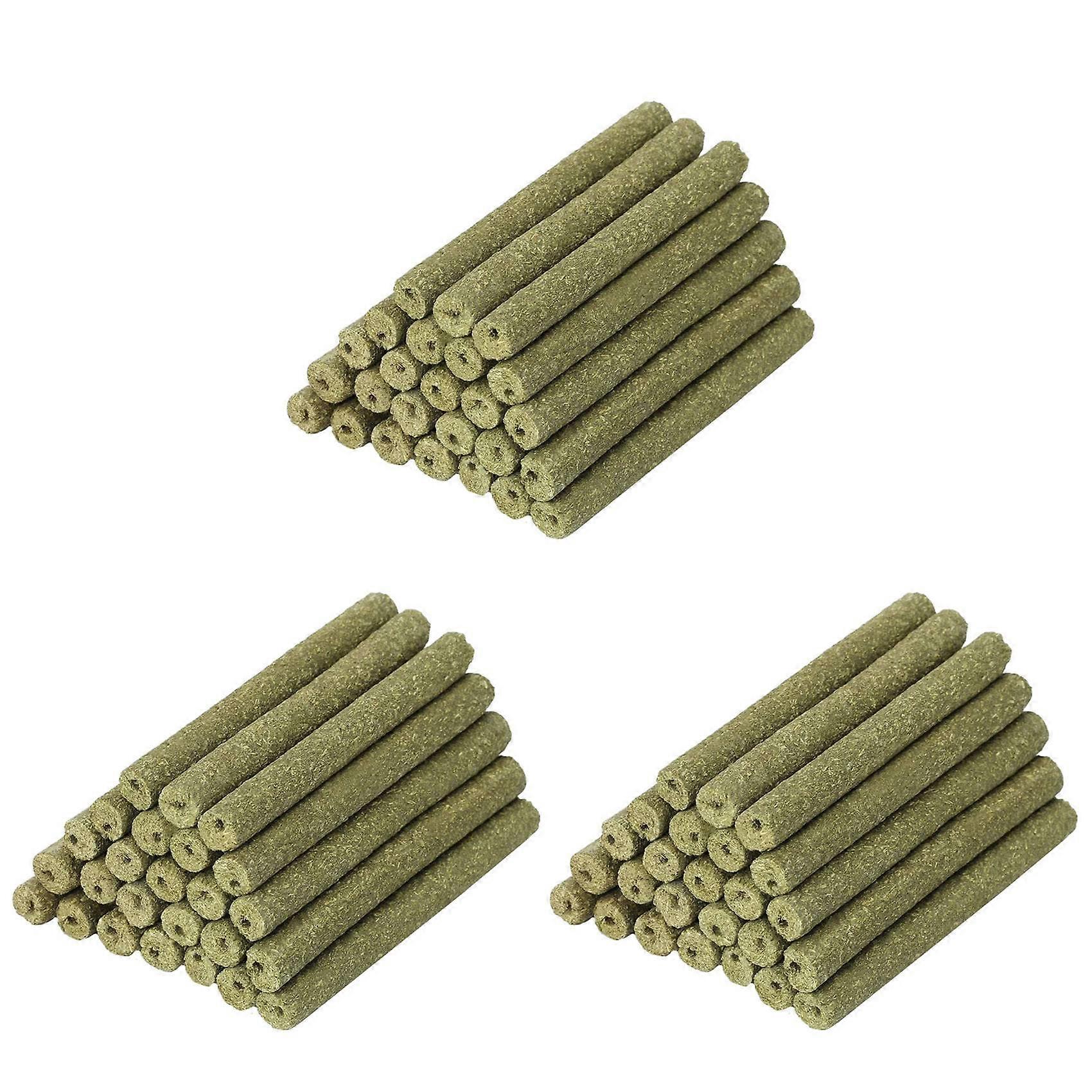 120 PCS Natural Mixed Grass Stick Chinchilla Chew Toys for Guinea Pig Rabbit Gerbil Parrot Bunny and Other Small Animals