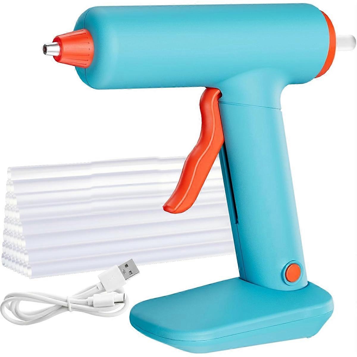Glue ,90s Fast Heating,Glue and Sticks Set with 2600mAh Type-C Rechargeable,30 Premium Glue Sticks,for Crafts