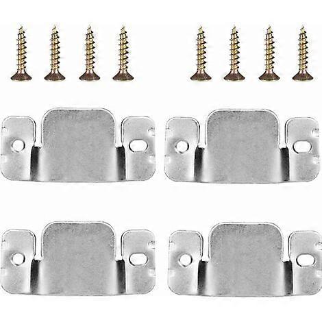 4pcs Metal Sectional Sofa Interlocking Connector Mounting Clips Standard Recessed Mounts U